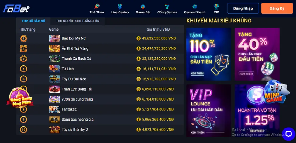 Điều khoản và điều kiện khuyến mãi SP8BET